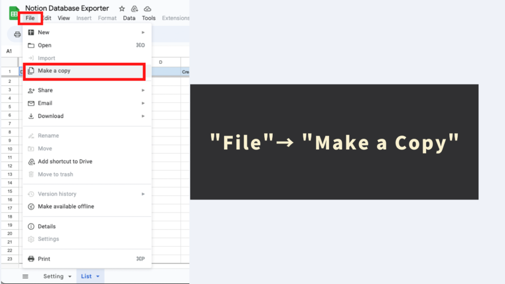 Copy the tool (in Google Sheets format)